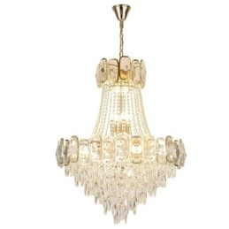 Designer Touch Decorative Modern Crystal Pendant Light Round Ceiling Lighting Fixture