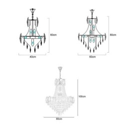 Designer Touch Decorative Modern Crystal Pendant Light Round Ceiling Lighting Fixture