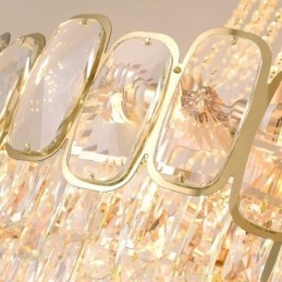 Designer Touch Decorative Modern Crystal Pendant Light Round Ceiling Lighting Fixture