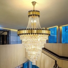 Designer Touch Decorative Luxurious Gold Pendant Light Crystal Ceiling Light Fixture
