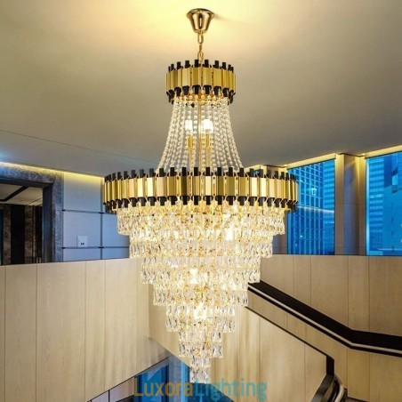 Designer Touch Decorative Luxurious Gold Pendant Light Crystal Ceiling Light Fixture