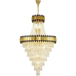 Designer Touch Decorative Luxurious Gold Pendant Light Crystal Ceiling Light Fixture