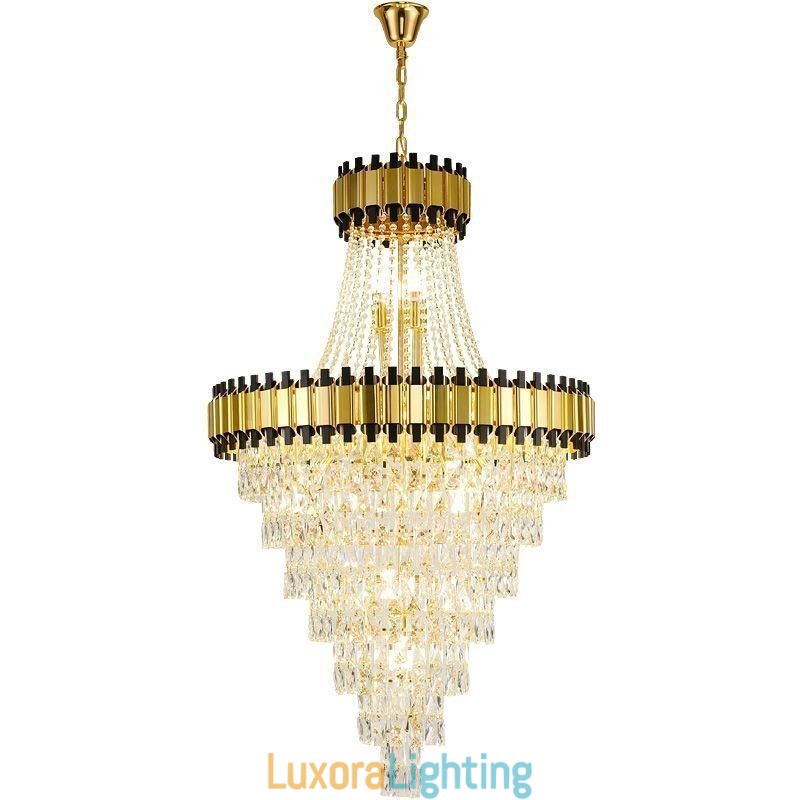 Designer Touch Decorative Luxurious Gold Pendant Light Crystal Ceiling Light Fixture