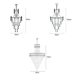 Designer Touch Decorative Luxurious Gold Pendant Light Crystal Ceiling Light Fixture