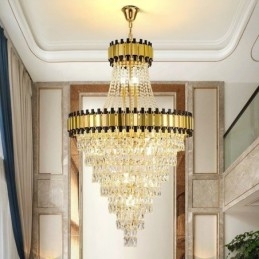 Designer Touch Decorative Luxurious Gold Pendant Light Crystal Ceiling Light Fixture
