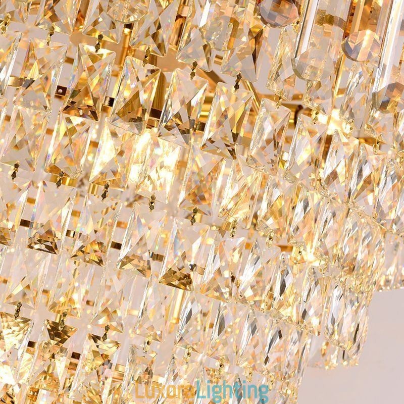 Designer Touch Decorative Luxurious Gold Pendant Light Crystal Ceiling Light Fixture