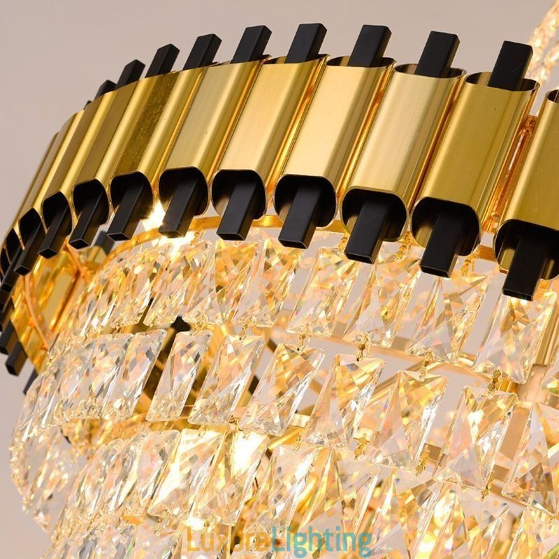 Designer Touch Decorative Luxurious Gold Pendant Light Crystal Ceiling Light Fixture