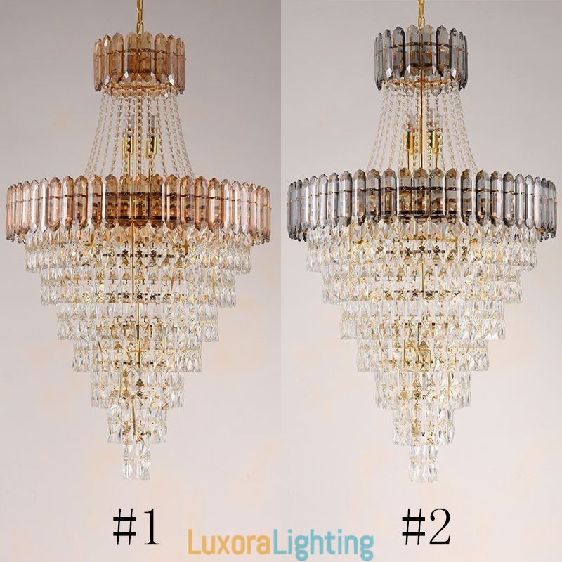 Designer Touch Decorative Conical Crystal Pendant Light Elegant Hanging Light