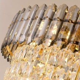 Designer Touch Decorative Conical Crystal Pendant Light Elegant Hanging Light