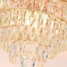 Designer Touch Decorative Modern Elegant Crystal Pendant Light Conical Ceiling Lamp