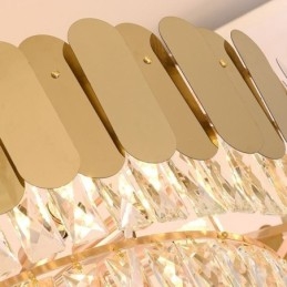 Designer Touch Decorative Modern Elegant Crystal Pendant Light Conical Ceiling Lamp