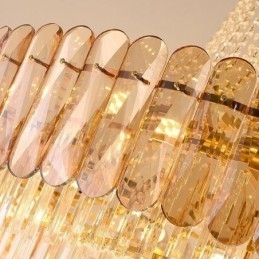 Designer Touch Decorative European Elegant Crystal Pendant Light Conical Ceiling Light