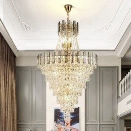 Designer Touch Decorative Modern Elegant Crystal Pendant Light Conical Hanging Light