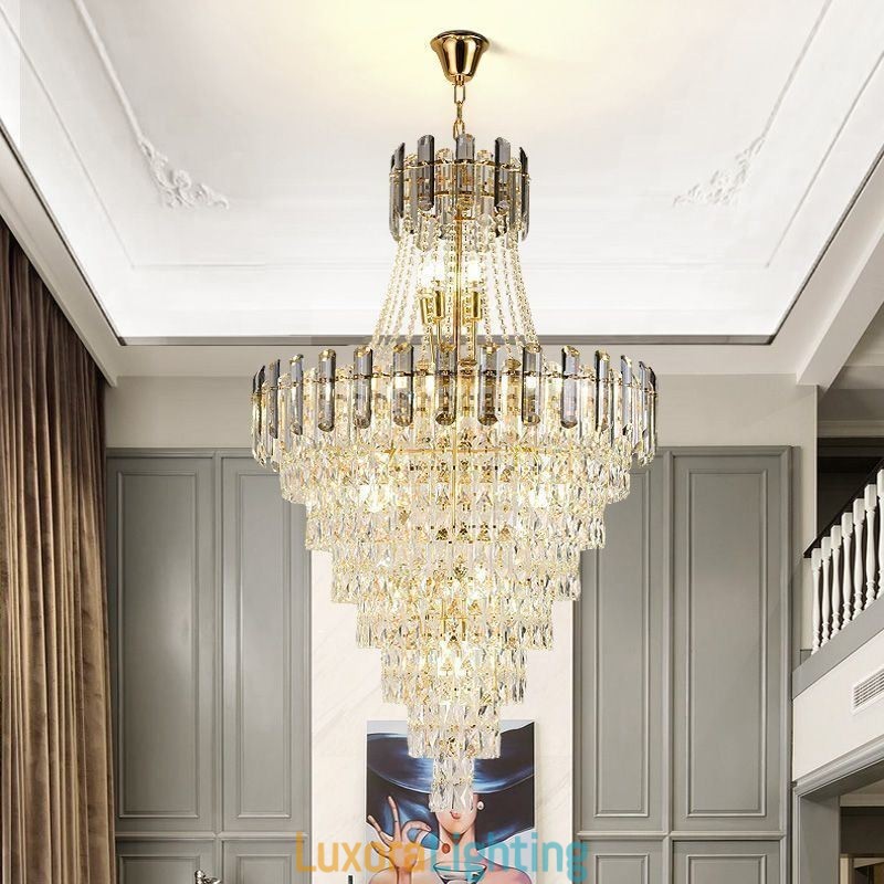 Designer Touch Decorative Modern Elegant Crystal Pendant Light Conical Hanging Light