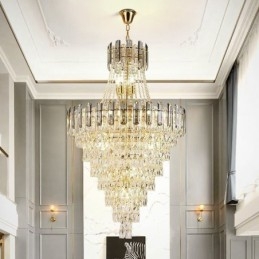 Designer Touch Decorative Modern Elegant Crystal Pendant Light Conical Hanging Light