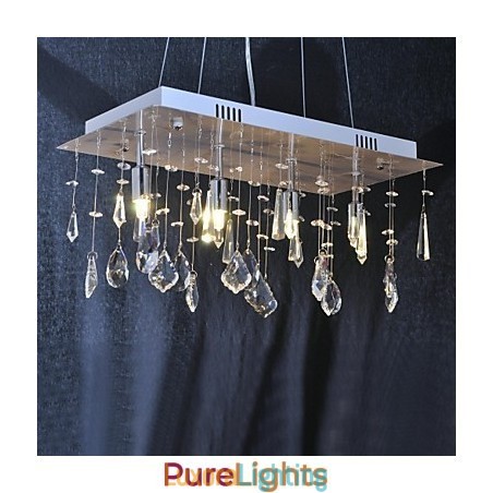 Designer Touch Decorative Traditional Classic Crystal Chrome Metal Chandelier