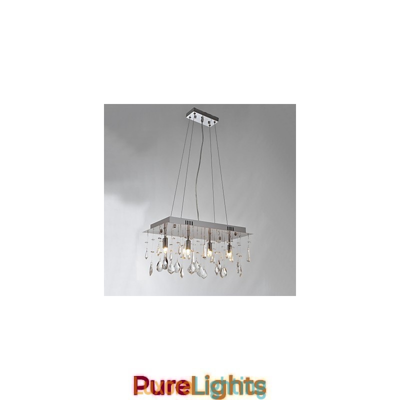 Designer Touch Decorative Traditional Classic Crystal Chrome Metal Chandelier