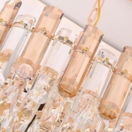 Designer Touch Decorative Modern Crystal Pendant Light Oval Ceiling Light Fixture