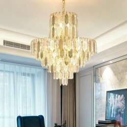 Designer Touch Decorative Modern Crystal Pendant Light Contemporary Ceiling Lamp