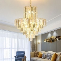 Designer Touch Decorative Modern Crystal Pendant Light Contemporary Ceiling Lamp
