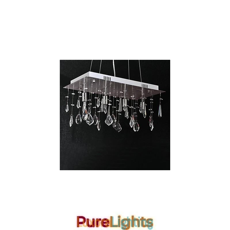 Designer Touch Decorative Traditional Classic Crystal Chrome Metal Chandelier
