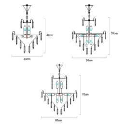 Designer Touch Decorative Modern Crystal Pendant Light Contemporary Ceiling Lamp