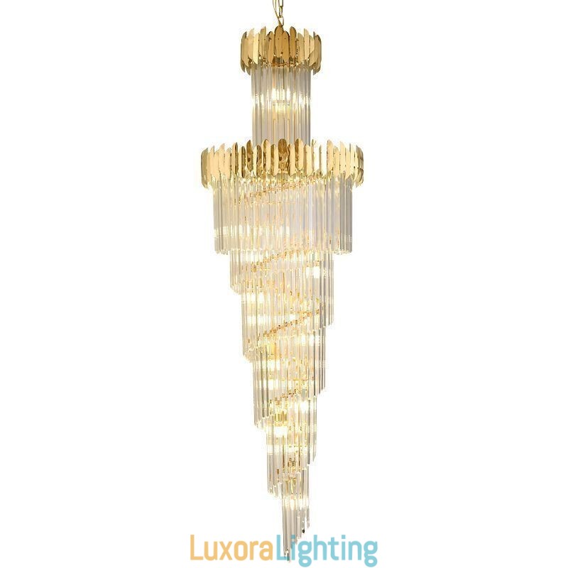 Designer Touch Decorative European Pendant Light Crystal Hanging Light Stairs Foyerway