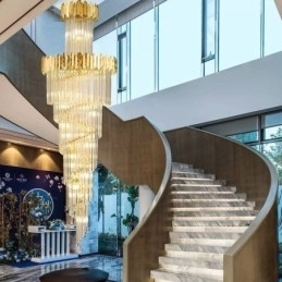 Designer Touch Decorative European Pendant Light Crystal Hanging Light Stairs Foyerway