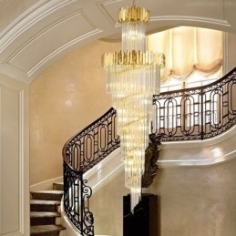 Designer Touch Decorative European Pendant Light Crystal Hanging Light Stairs Foyerway