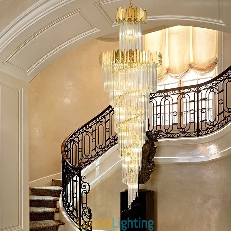 Designer Touch Decorative European Pendant Light Crystal Hanging Light Stairs Foyerway