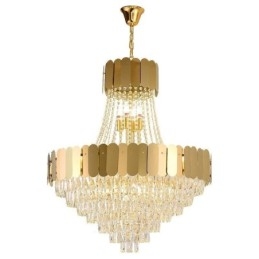 Designer Touch Decorative Modern Crystal Gold K9 Hanging Pendant Ceiling Light
