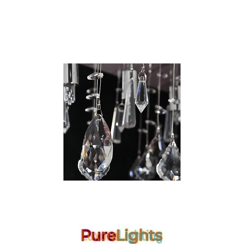 Designer Touch Decorative Traditional Classic Crystal Chrome Metal Chandelier