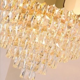 Designer Touch Decorative Modern Crystal Gold K9 Hanging Pendant Ceiling Light