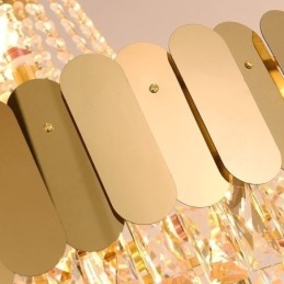 Designer Touch Decorative Modern Crystal Gold K9 Hanging Pendant Ceiling Light