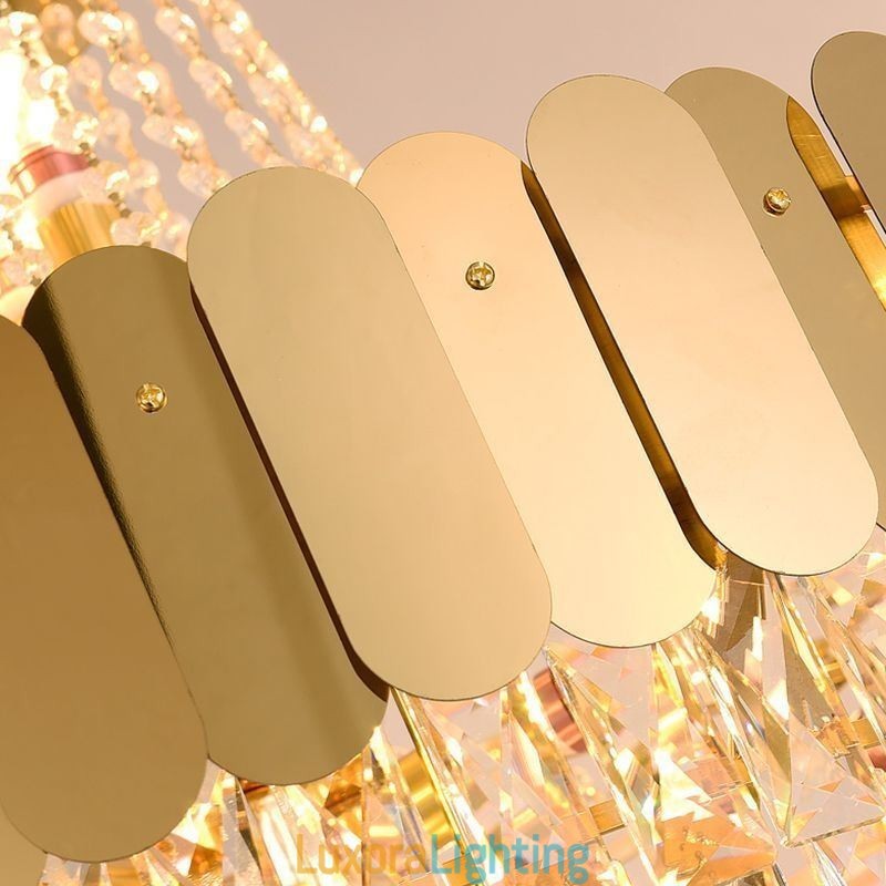 Designer Touch Decorative Modern Crystal Gold K9 Hanging Pendant Ceiling Light