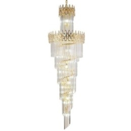 Designer Touch Decorative European Crystal High Ceiling Pendant Light Stairs