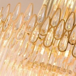 Designer Touch Decorative European Crystal High Ceiling Pendant Light Stairs