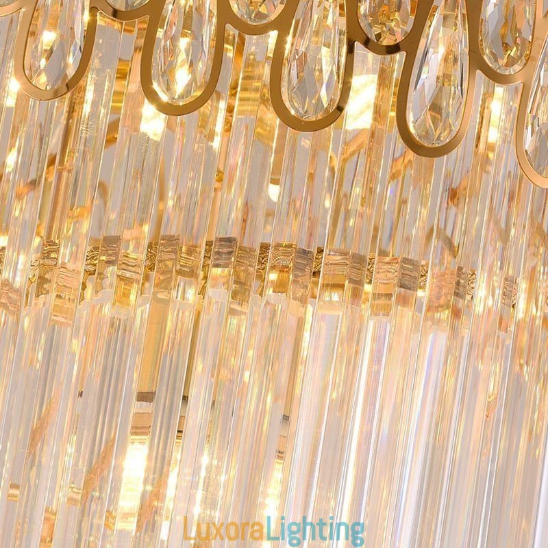 Designer Touch Decorative European Crystal High Ceiling Pendant Light Stairs