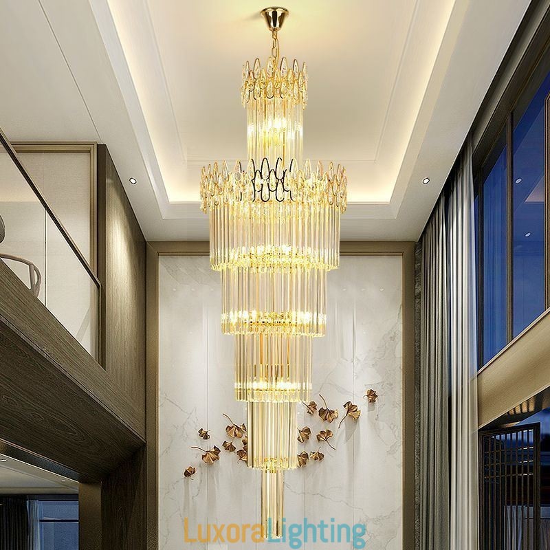 Designer Touch Decorative Modern Spectacular High Ceiling Pendant Light Stairs