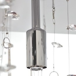 Designer Touch Decorative Traditional Classic Crystal Chrome Metal Chandelier