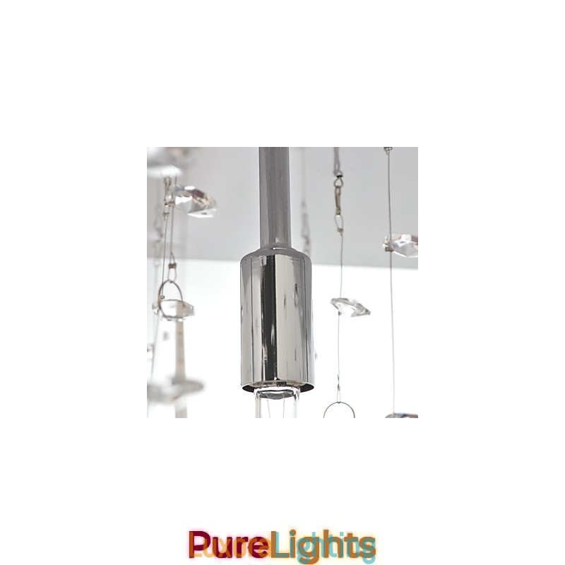 Designer Touch Decorative Traditional Classic Crystal Chrome Metal Chandelier