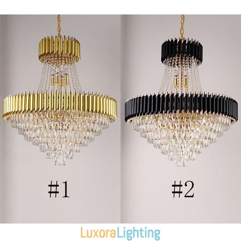 Designer Touch Decorative Modern Crystal Pendant Lighting Round Ceiling Lamp Hanging Lights