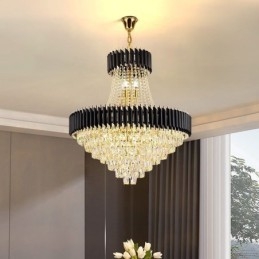 Designer Touch Decorative Modern Crystal Pendant Lighting Round Ceiling Lamp Hanging Lights