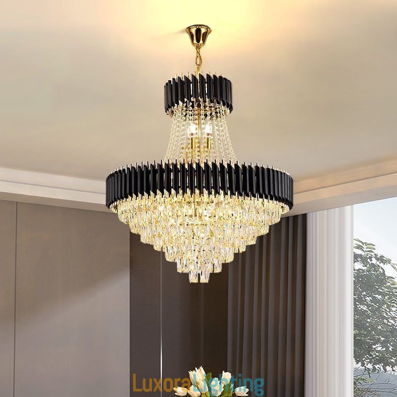 Designer Touch Decorative Modern Crystal Pendant Lighting Round Ceiling Lamp Hanging Lights