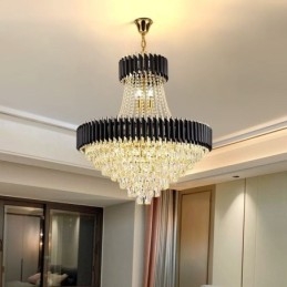 Designer Touch Decorative Modern Crystal Pendant Lighting Round Ceiling Lamp Hanging Lights