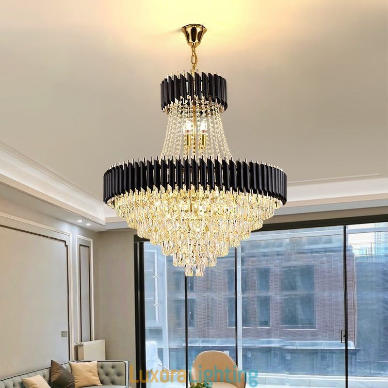 Designer Touch Decorative Modern Crystal Pendant Lighting Round Ceiling Lamp Hanging Lights