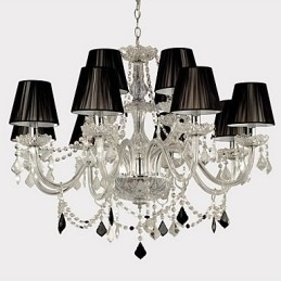 Designer Touch Decorative Elegant Crystal Chandelier with 12 Lights