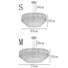 Designer Touch Decorative Crystal Pendant Light Luxury Ceiling Lighting 12 16 Lights