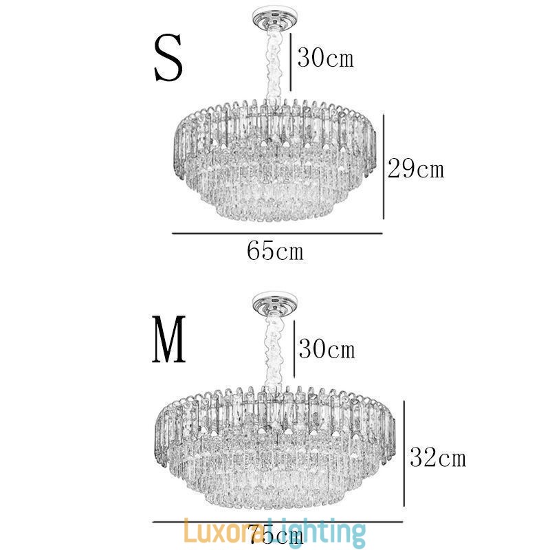 Designer Touch Decorative Crystal Pendant Light Luxury Ceiling Lighting 12 16 Lights