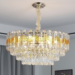 Designer Touch Decorative Luxury Pendant Light Crystal Ceiling Lighting Fixture 9 12 16 Lights